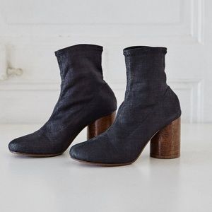 Maison Margiela Navy Woven Boots